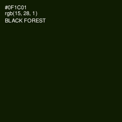 #0F1C01 - Black Forest Color Image